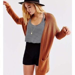 BDG London Cardigan - XS, Rust/Burnt Orange